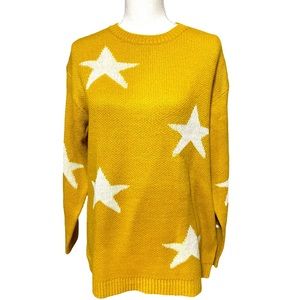 Comfy knit golden star sweater
